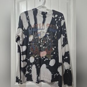 Garage Long Sleeved World Tour Band Style Tie-Dye Shirt Adult Sz Small